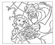Printable Disney Princess Belle s740a coloring pages