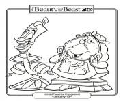 Printable lumiere and mr coloring pages
