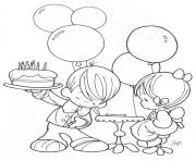 Printable boy and girl free birthday s87d5 coloring pages