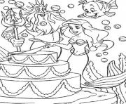 Printable disney ariel happy birthday  free6115 coloring pages