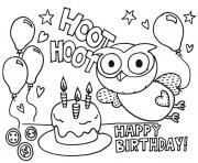 Printable happy birthday  gigle hoot hoot09bc coloring pages