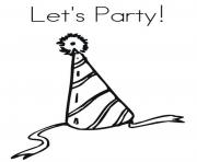 Printable lets party free birthday s6780 coloring pages