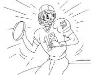 Printable free american football s9a9b coloring pages