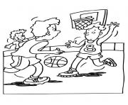 Printable playing basketball scd17 coloring pages