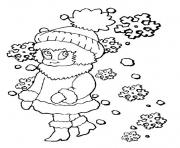 Printable girl winter sc74d coloring pages