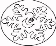 Printable winter snowflake5323 coloring pages