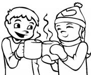 Printable winter hot chocolate6246 coloring pages