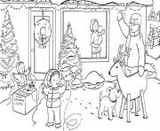 Printable winter family65f6 coloring pages
