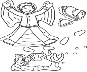 Printable fun in the snow winter s661b coloring pages