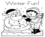 Printable winter fun color pages to print1080c coloring pages