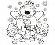 Printable winter s north pole printable977d coloring pages