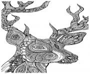 adult coloring pages deer
