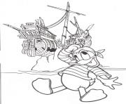 Printable donald as a pirate 6625 coloring pages