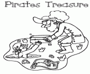 Printable pirate with goldc854 coloring pages