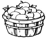 Barrel Apple Fruit S80ad Coloring Pages Printable