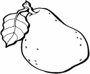 Printable fruit s printable pear8233 coloring pages
