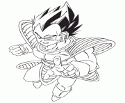 Printable dragon ball z cool vegeta coloring page coloring pages