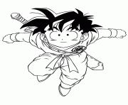Printable dragon ball z goten coloring page coloring pages