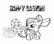 Printable my little pony easter egg coloring pages