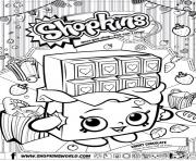 Printable shopkins cheeky chocolate coloring pages
