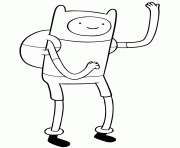 Printable adventure time finn coloring pages