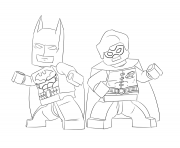 Printable batman and robin lego coloring pages