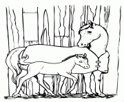 Printable horse_and_pony_coloring_page coloring pages