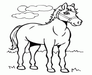 Printable cartoon_horse_coloring_page coloring pages