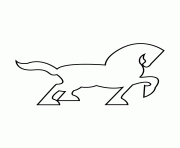 Printable horse stencil 95 coloring pages