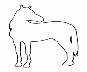 Printable horse stencil 960 coloring pages