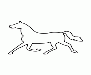 Printable horse stencil 97 coloring pages