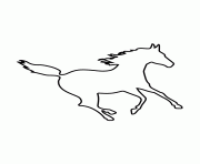 Printable horse stencil 970 coloring pages