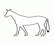 Printable horse stencil 990 coloring pages