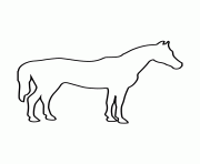 Printable horse stencil 119 coloring pages