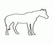 Printable horse stencil 161 coloring pages