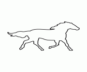 Printable horse stencil 79 coloring pages