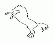 Printable horse stencil 984 coloring pages