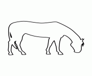 Printable horse stencil 181 coloring pages