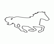 Printable horse stencil 60 coloring pages