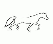 Printable horse stencil 947 coloring pages