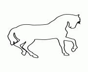 Printable horse stencil 967 coloring pages