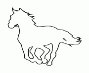 Printable horse stencil 996 coloring pages