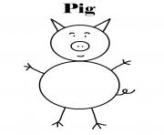 Printable pig s kids printable2ea1 coloring pages
