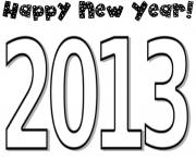 Printable coloring pages for kids new year 2013fc1c coloring pages
