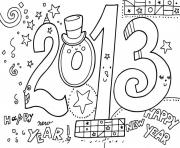 Printable coloring pages for kids new year 2013 free5321 coloring pages