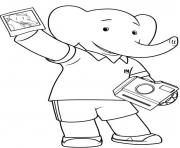 Printable babar cartoon s for kids633e coloring pages