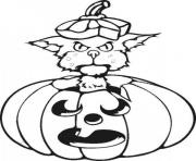 black cat halloween s printable kids849a coloring pages