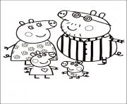 Printable peppa pig cartoon free color pages for kids1d5a coloring pages