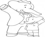 Printable the adventure of babar cartoon s for kids835c coloring pages