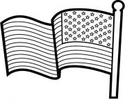 Printable american flag  for kids9d16 coloring pages